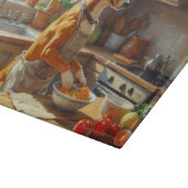 Basenji Cooking in Kitchen Snijplank (Hoek)