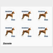 Basenji Dad 4 - Sticker (Vel)