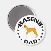 Basenji Dad Magneet (Voorkant / Achterkant)