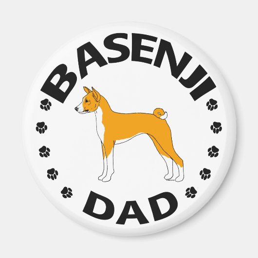Basenji Dad Magneet (Voorkant)