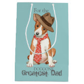 Basenji Dad Medium Cadeauzakje (Achterkant)