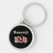 Basenji Dad Sleutelhanger (Voorkant)