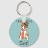Basenji Dad Sleutelhanger (Voorkant)