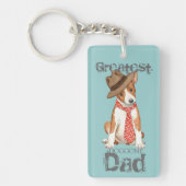 Basenji Dad Sleutelhanger (Voorkant)