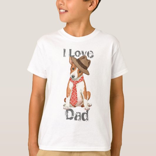 Basenji Dad T-shirt (Voorkant)