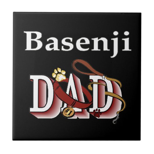 Basenji Dad Tegeltje (Voorkant)