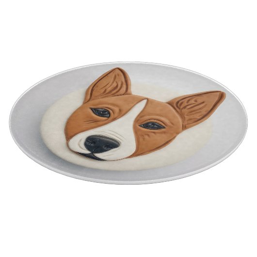 Basenji Dog 3D geïnspireerd Snijplank (Hoek)