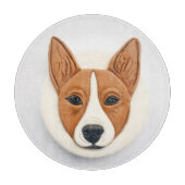 Basenji Dog 3D geïnspireerd Snijplank (Voorkant)