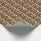 Basenji Dog Autumn Harvest Thanksgiving Vakantie Cadeaupapier (Hoek)