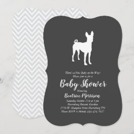 Basenji Dog Baby shower Neutral Kaart