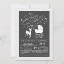 Basenji Dog Baby shower Neutral