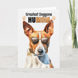 Basenji Dog Beste HuMOM Ooit Moederdag Feestdagen Kaart