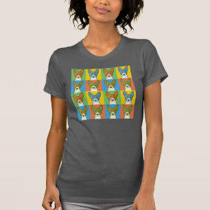 Basenji Dog Cartoon Pop-Art T-shirt