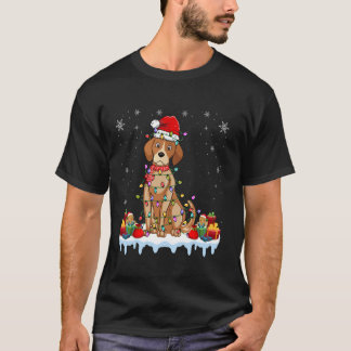 Basenji Dog Dearing Santa Hat Basenji Hondenliefhe T-shirt