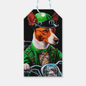 Basenji Dog fiets St. Patrick's Day Cadeaulabel (Voorkant)