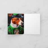 Basenji Dog fiets St. Patrick's Day Kaart (Binnen)