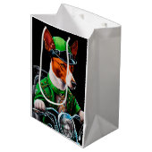 Basenji Dog fiets St. Patrick's Day Medium Cadeauzakje (Voorkant Gekanteld)