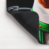 Basenji Dog fiets St. Patrick's Day Muismat (Hoek)