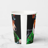 Basenji Dog fiets St. Patrick's Day Papieren Bekers (Links)