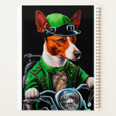 Basenji Dog fiets St. Patrick's Day Planner (Achterkant)
