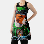Basenji Dog fiets St. Patrick's Day Schort (Insitu)