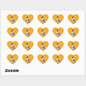 Basenji Dog Hart Sticker (Vel)