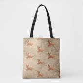 Basenji Dog Map Background Tote Bag (Voorkant)
