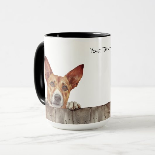 Basenji Dog Mok (Voorkant links)