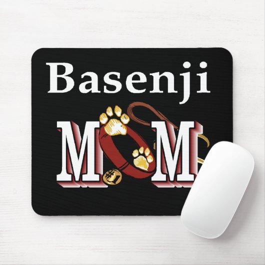 Basenji Dog MOM Muismat (Met muis)