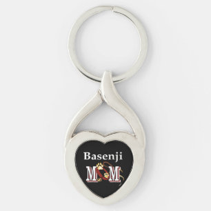 Basenji Dog MOM Sleutelhanger
