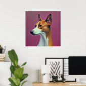 Basenji - Dog Portrait Poster (Thuiskantoor)