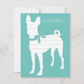 Basenji Dog Puppy Bedankkaart (Voorkant)