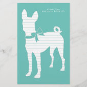 Basenji Dog Puppy Briefpapier (Voorkant)