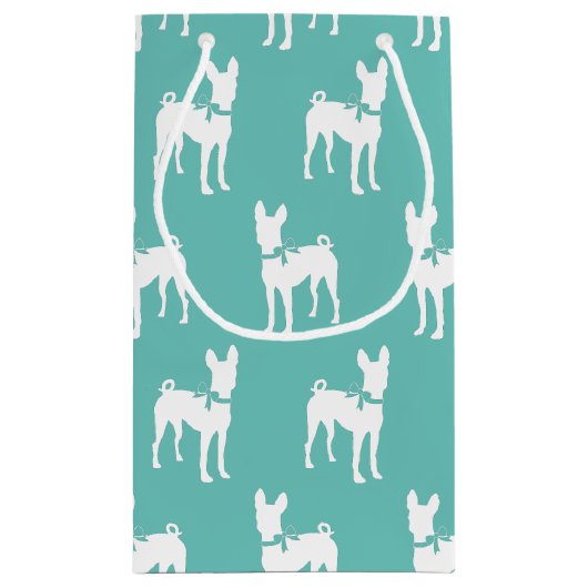 Basenji Dog Puppy Klein Cadeauzakje (Achterkant)