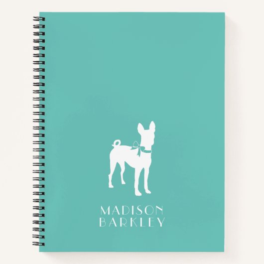 Basenji Dog Puppy Notitieboek (Voorkant)