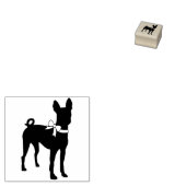 Basenji Dog Puppy Rubberstempel (Gestempeld)