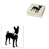 Basenji Dog Puppy Rubberstempel (Gestempeld)