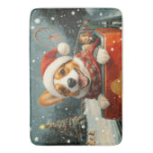 Basenji Dog Roller Onderzetter Kerst Badmat (Voorkant Verticaal)