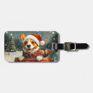 Basenji Dog Roller Onderzetter Kerst Bagagelabel
