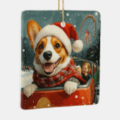 Basenji Dog Roller Onderzetter Kerst Keramisch Ornament (Rechts)