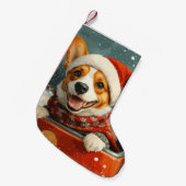 Basenji Dog Roller Onderzetter Kerst Kleine Kerstsok (Voorkant (Hangend))