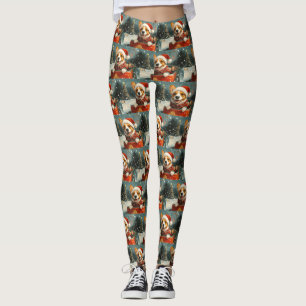 Basenji Dog Roller Onderzetter Kerst Leggings