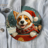 Basenji Dog Roller Onderzetter Kerst Ronde Button 6,0 Cm (In situ)