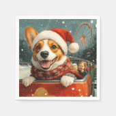 Basenji Dog Roller Onderzetter Kerst Servet (Voorkant)