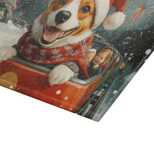 Basenji Dog Roller Onderzetter Kerst Snijplank (Hoek)