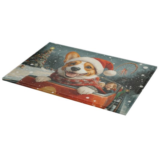 Basenji Dog Roller Onderzetter Kerst Snijplank (Hoek)