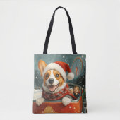 Basenji Dog Roller Onderzetter Kerst Tote Bag (Voorkant)