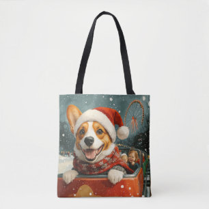 Basenji Dog Roller Onderzetter Kerst Tote Bag