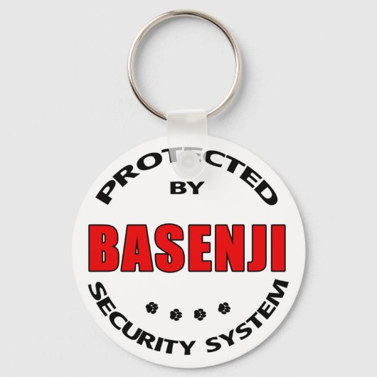 Basenji Dog Security Sleutelhanger (Voorkant)