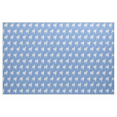 Basenji Dog Silhouette Light Blue Stof (Fat Quarter)